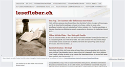 Desktop Screenshot of lesefieber.ch