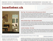 Tablet Screenshot of lesefieber.ch